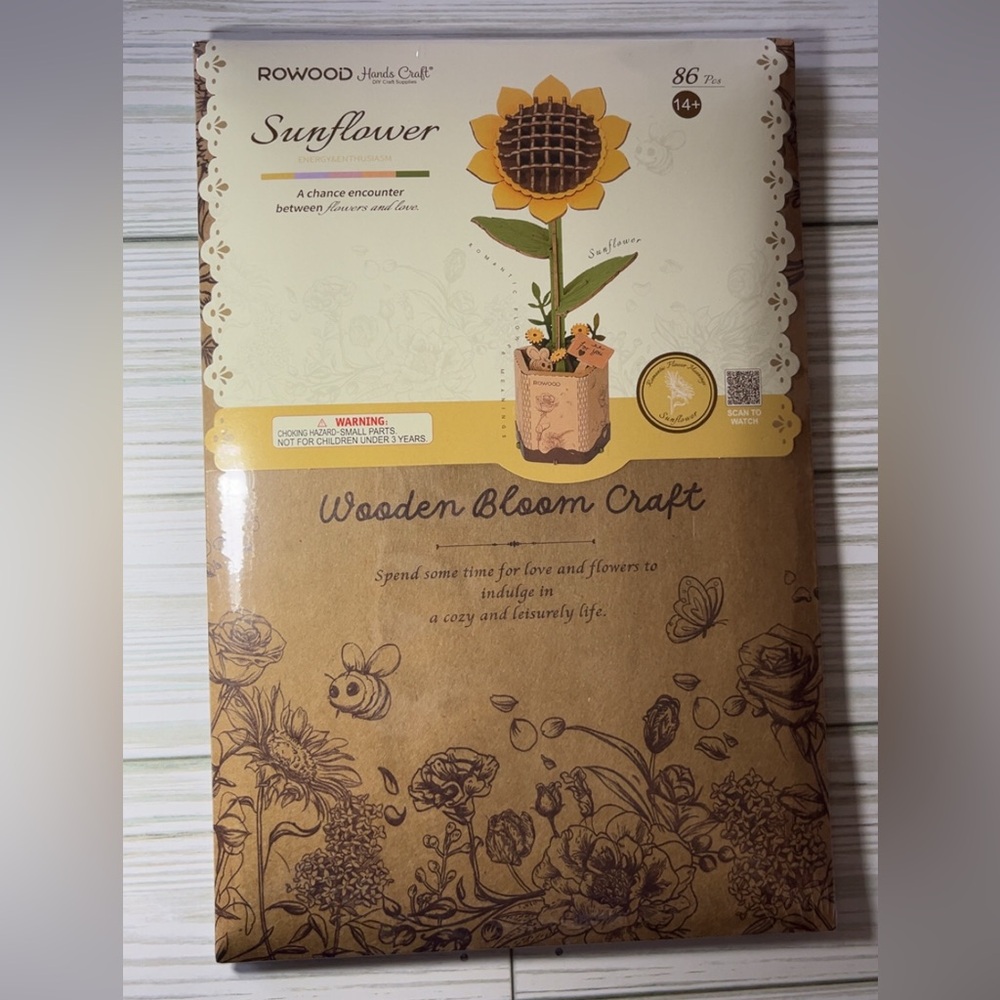 Sunflower Wooden Bloom Craft Kit